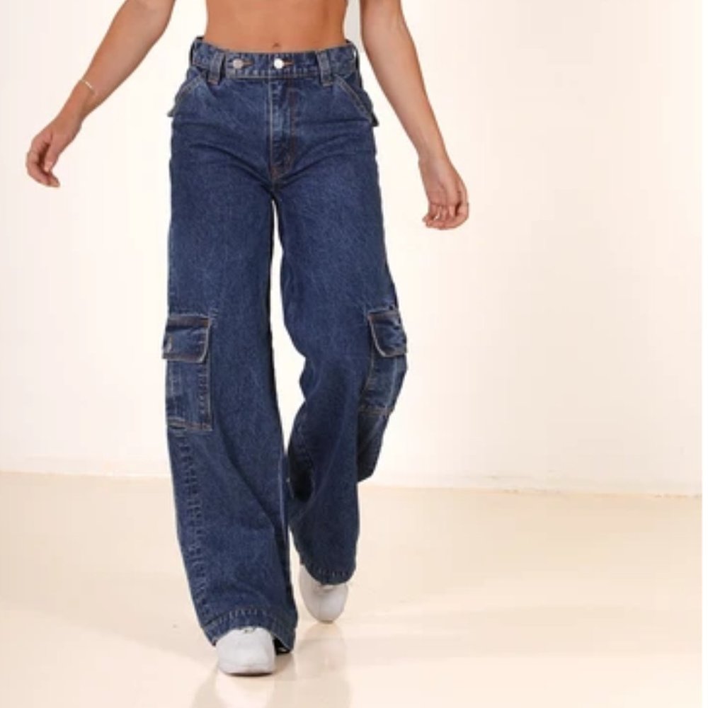 REVICE || The Baja Cargo Jeans in Ultra Blue 29